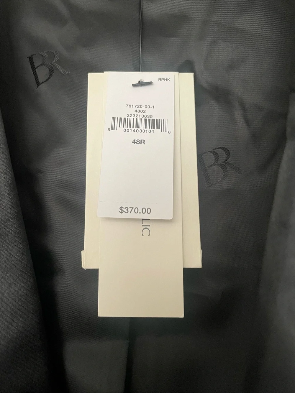 🎩 Banana Republic Luxe Tuxedo Suit Jacket 48R